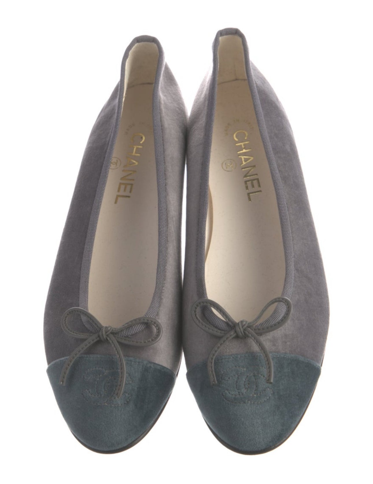 Chanel velvet ballerina 39.5