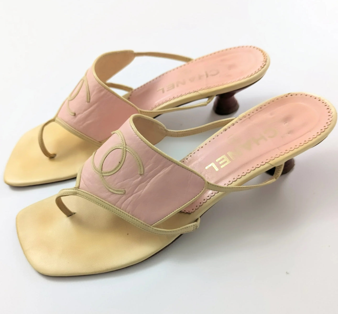 Chanel sandal 37 pink