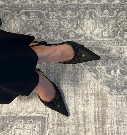 Chanel size 40 slingback sequin