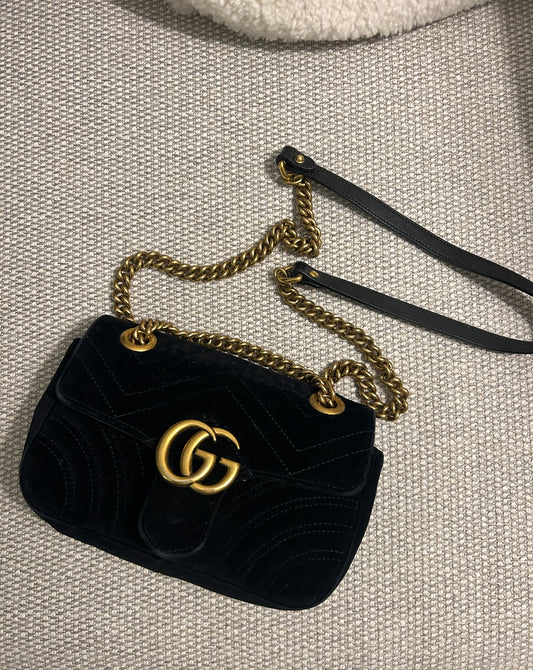 Gucci velvet bag