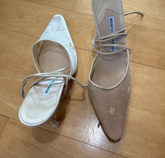 Manolo mesh heel size 40