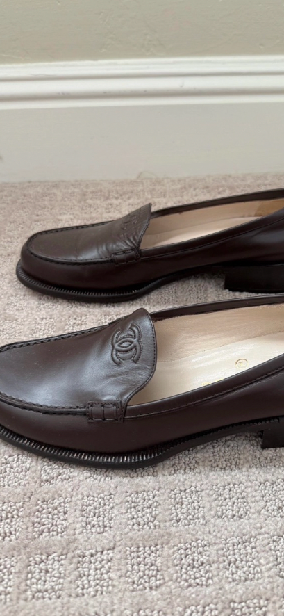 Chanel loafer brown 39