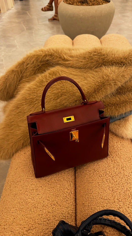 Hermes burgundy Kelly 1979