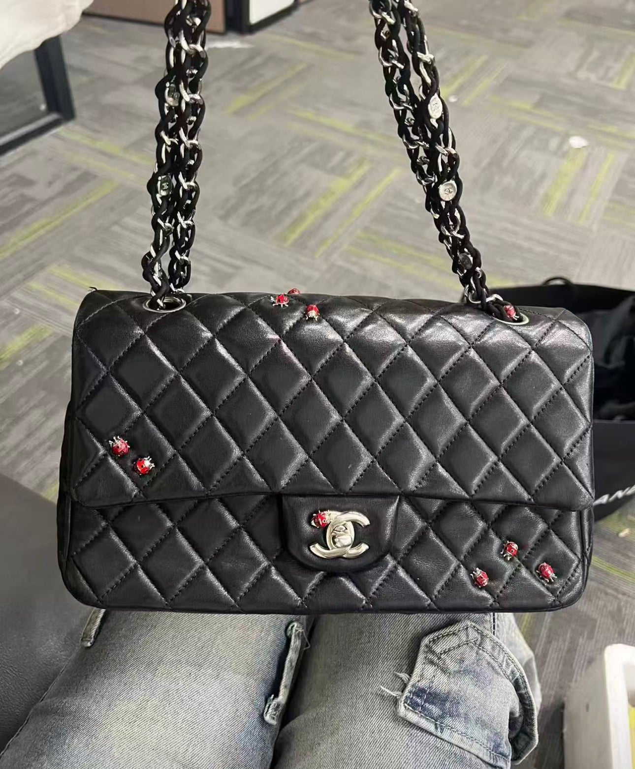 Chanel ladybug invoice medium