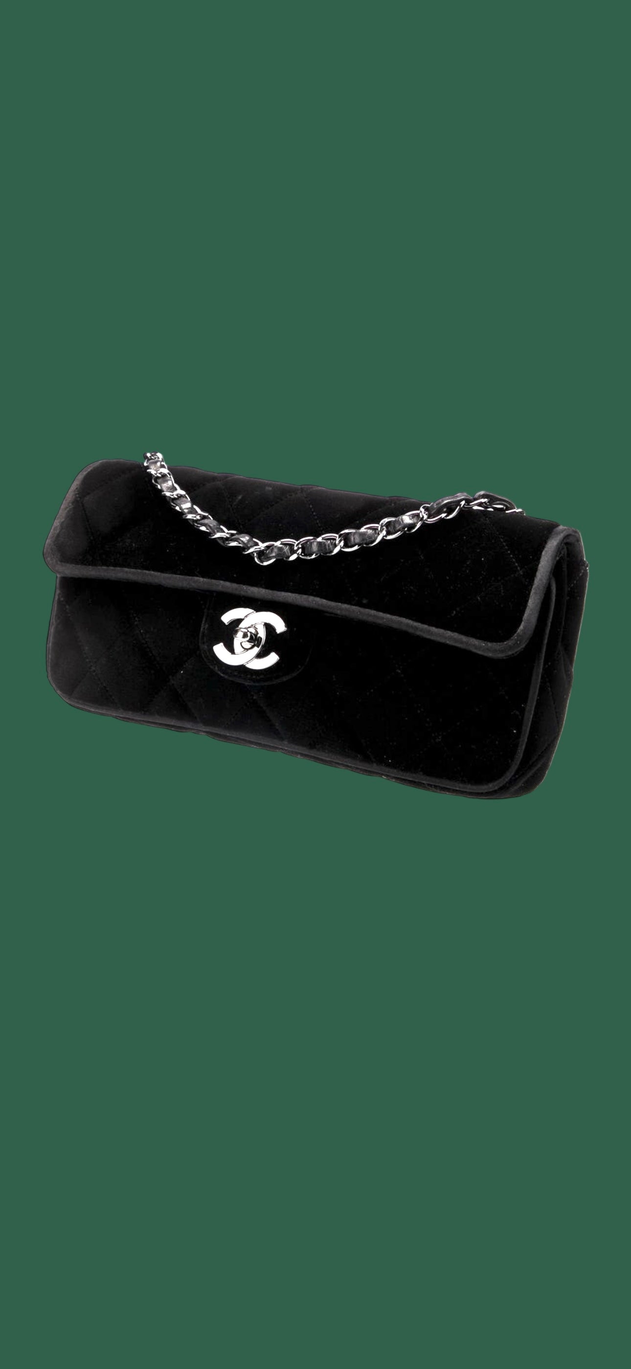 Chanel velvet bag