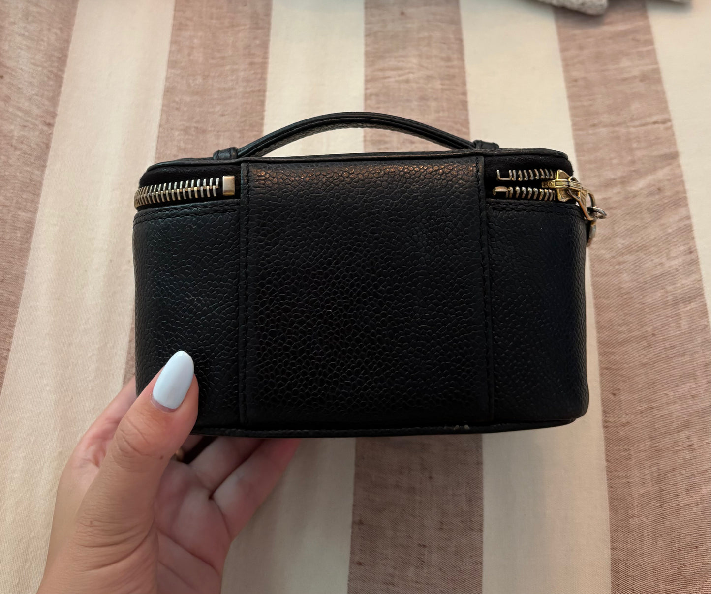 Chanel caviar vanity bag