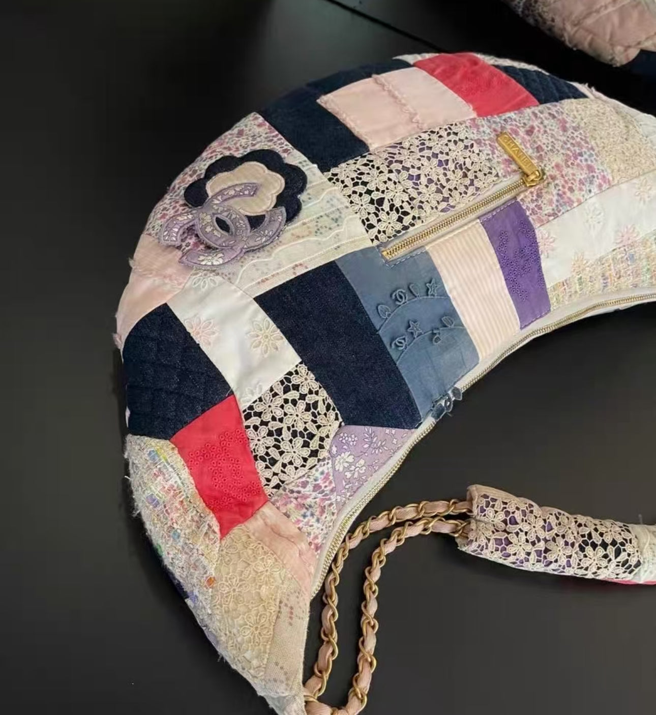 Chanel patchwork hobo bag