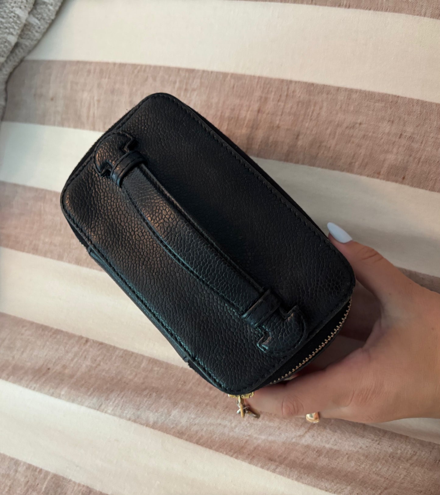 Chanel caviar vanity bag