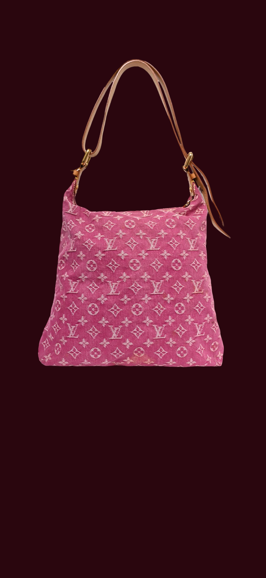 Louis Vuitton pink denim bag