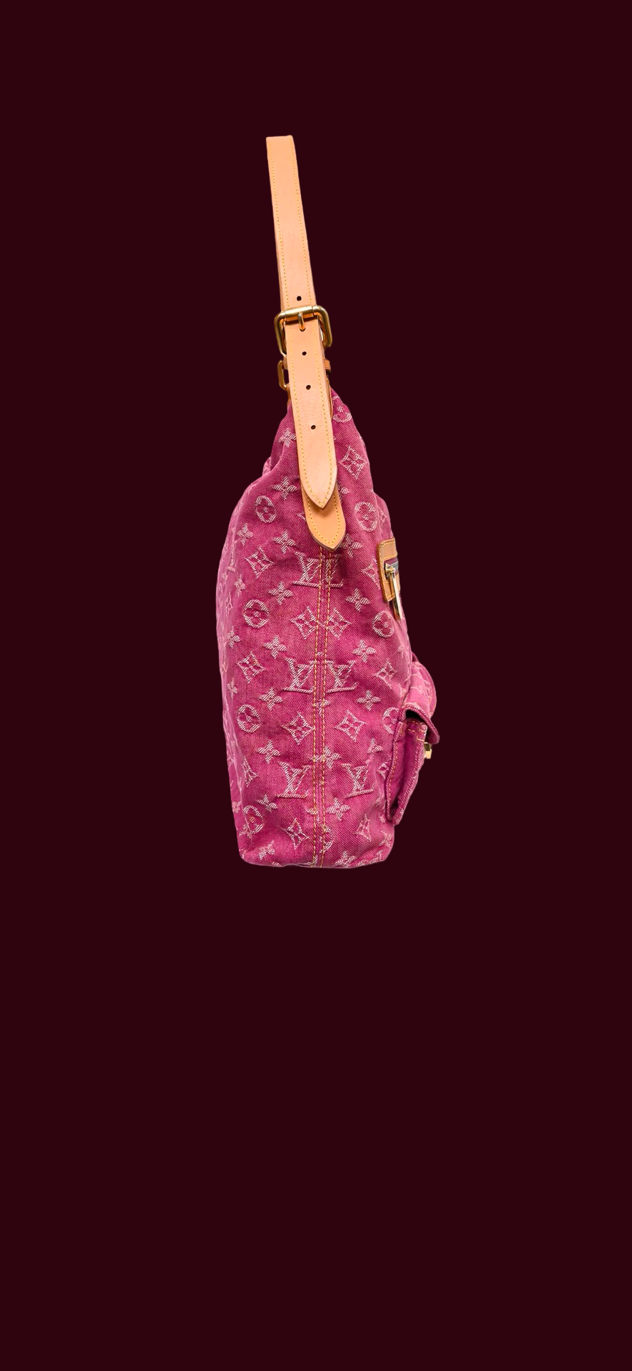 Louis Vuitton pink denim bag