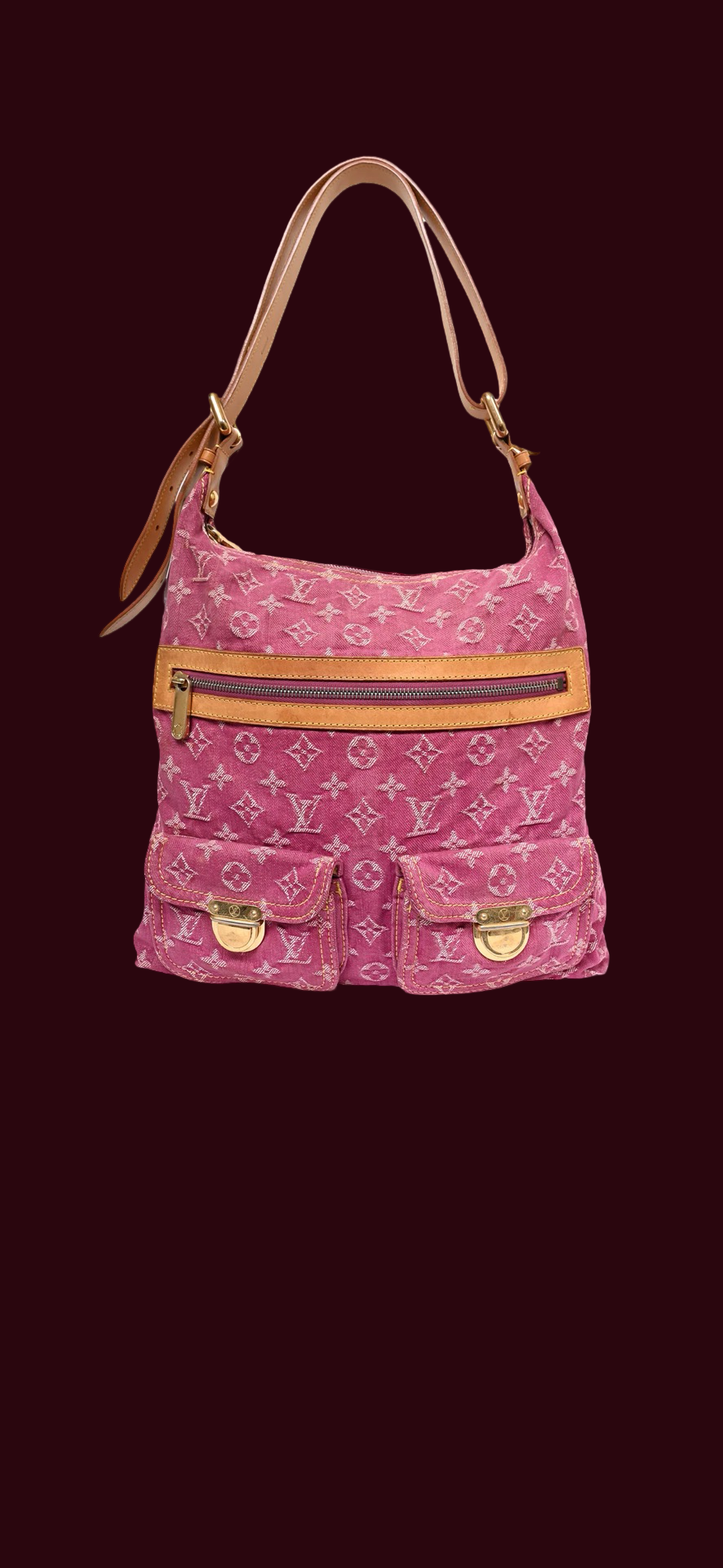 Louis Vuitton pink denim bag