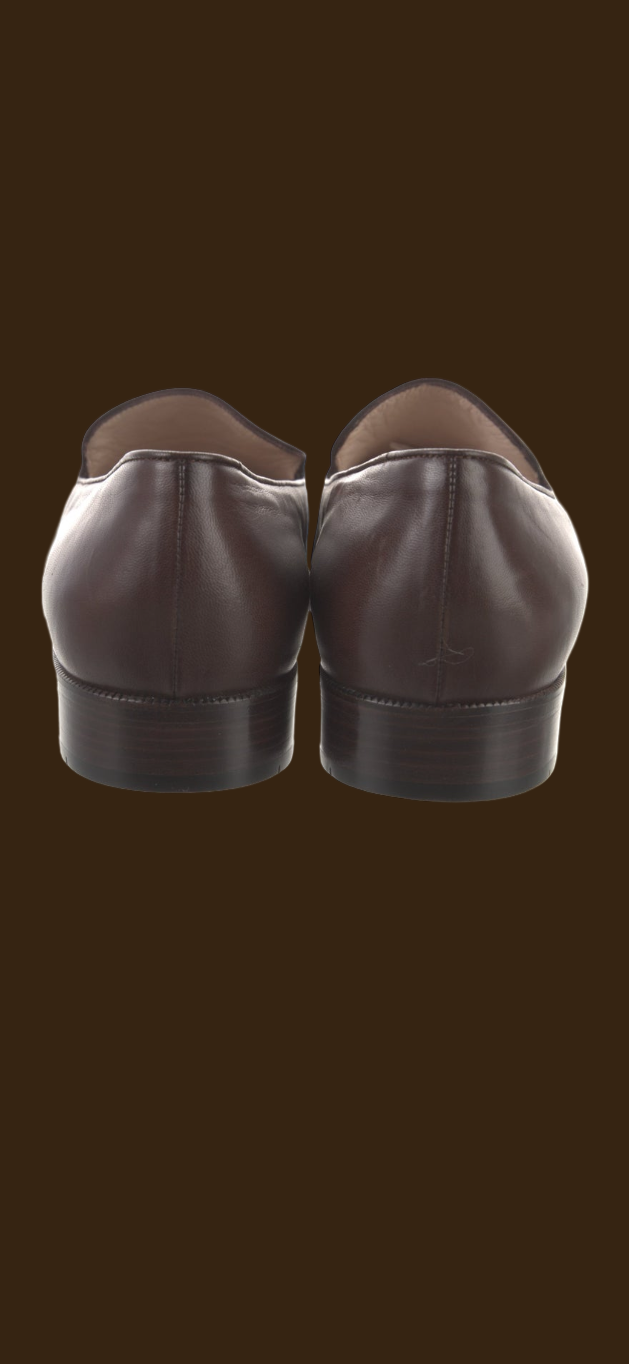 Chanel size 40.5 brown loafer