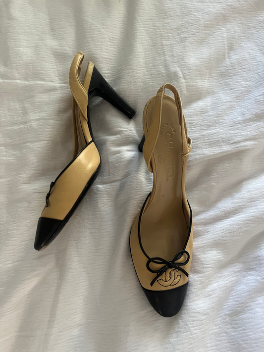 Chanel slingback 36.5